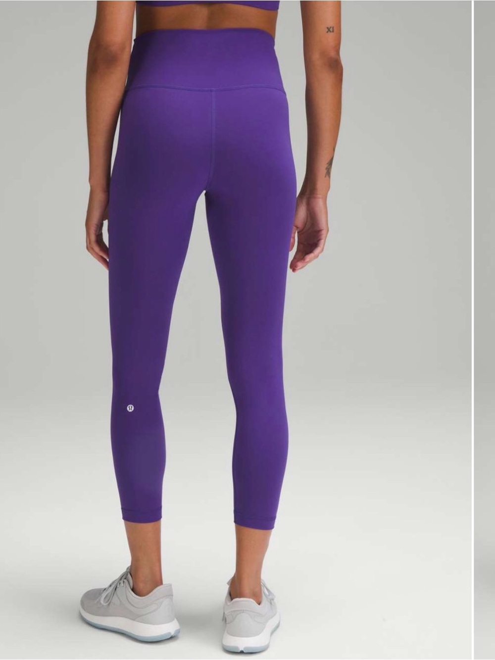 Lululemon Athletica Wunder Under 25” leggings in petrol purple, size 10 - Picture 3 of 7